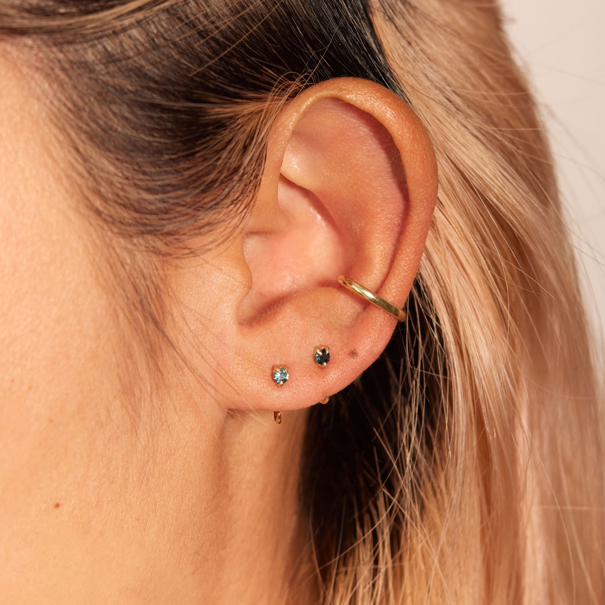 Bud styled on ear